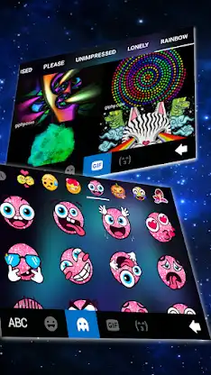 Night Dark Wolf Keyboard Theme screenshot 4
