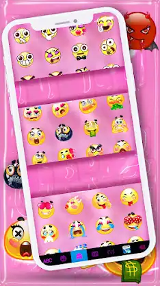 Pink Sweet Jelly Candy Keyboar screenshot 3