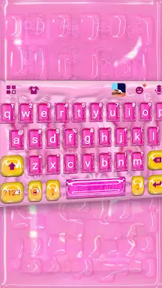Pink Sweet Jelly Candy Keyboar screenshot 2