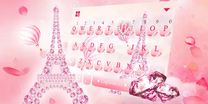 Pink Diamond Paris Themes screenshot 1