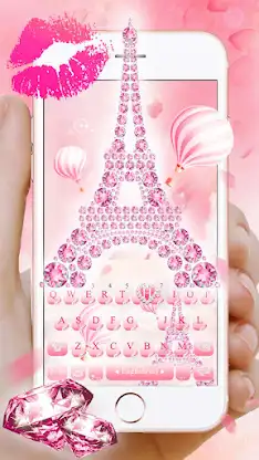 Pink Diamond Paris Themes screenshot 2