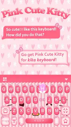 Pink Cute Kitty Theme screenshot 3