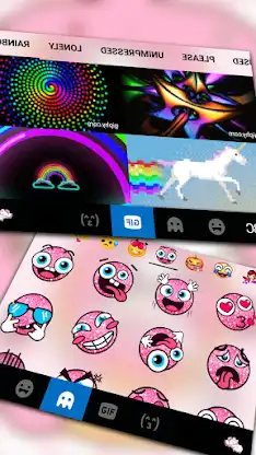 Pinky Cat Donut Keyboard Theme screenshot 4