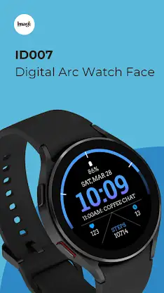 ID007: Digital Arc Watch Face screenshot 1