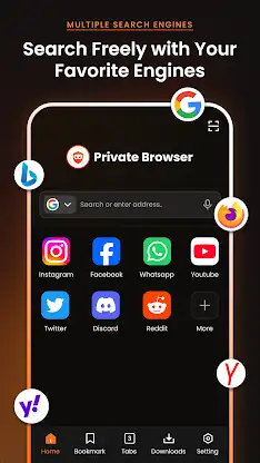 Private Browser: Incognito screenshot 1
