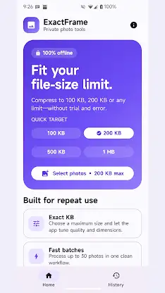ExactFrame: Resize & Compress screenshot 2