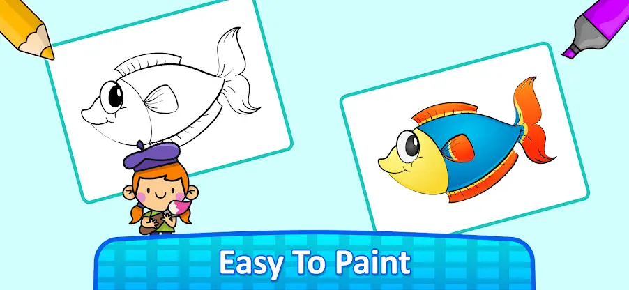 kids Color Book: color & paint screenshot 2
