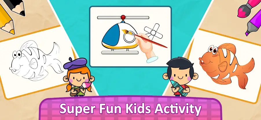 kids Color Book: color & paint screenshot 1