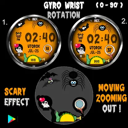 Halloween Pumpkin Bat & Ghosts screenshot 3