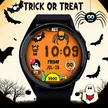 Halloween Pumpkin Bat & Ghosts screenshot 1