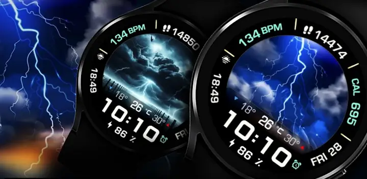 Animated Digital Watch Face — Android app banner