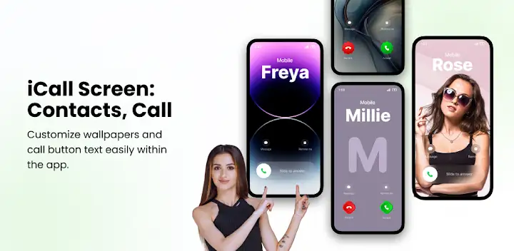 iCall Screen: True Phone Call — Android app banner