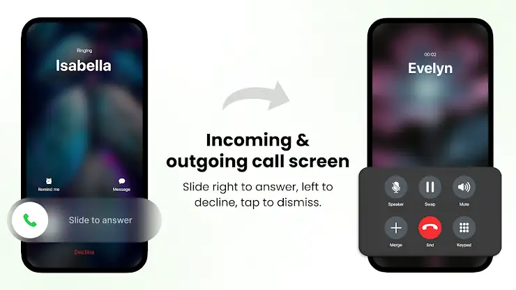 iCall Screen: True Phone Call screenshot 1