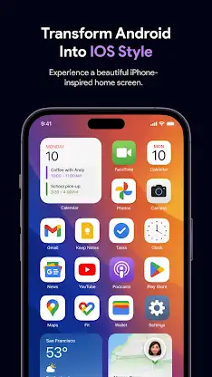 Launcher OS 26: Glass Theme screenshot 1