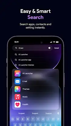 Launcher OS 26: Glass Theme screenshot 3