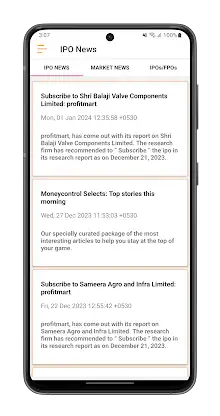 IPO Information screenshot 6