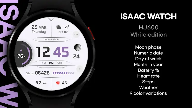 ISAAC WATCH HJ600 White screenshot 4