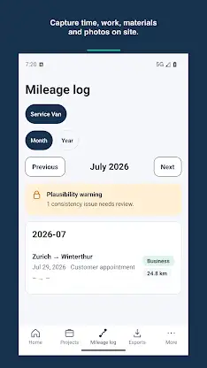SoloRapport: Work & Mileage screenshot 4