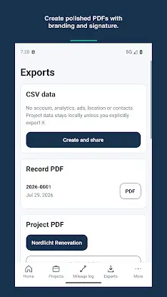 SoloRapport: Work & Mileage screenshot 5