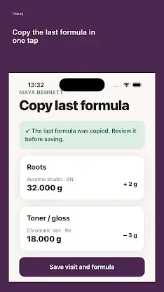 TintLog: Hair Color Formulas screenshot 2