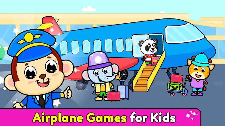 Timpy Airplane Games for Kids screenshot 1