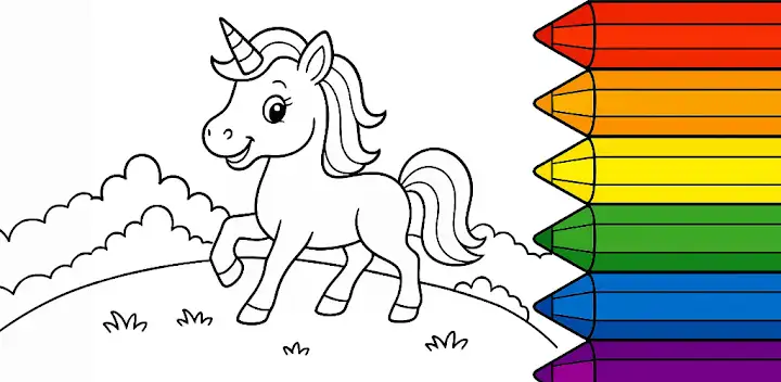 Unicorn Coloring Game For Kids — Android game banner
