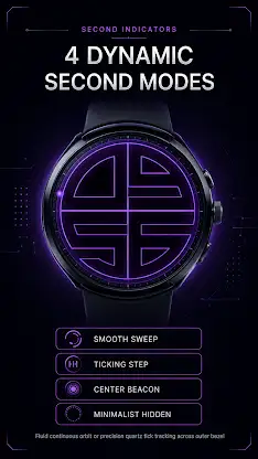 Neon Quartered Watch Face screenshot 4