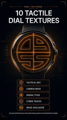 Neon Quartered Watch Face screenshot 3