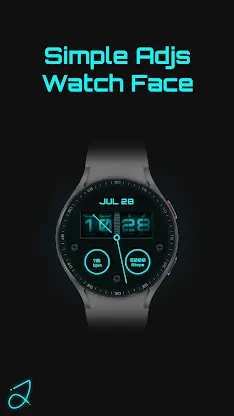 Simple Adjs Watch Face screenshot 1