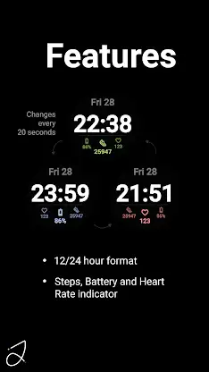 Simple Anim Watch Face I screenshot 3