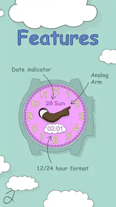 Simple Arm Watch Face screenshot 2