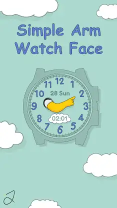 Simple Arm Watch Face screenshot 1