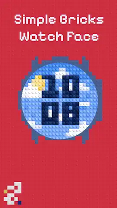 Simple Bricks Watch Face screenshot 1