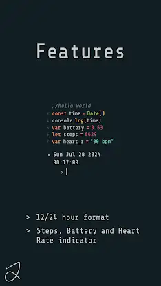 Simple Code Watch Face screenshot 2