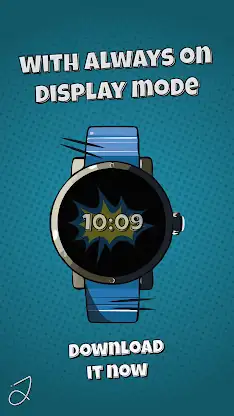 Simple Comic Watch Face screenshot 4