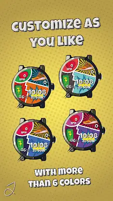 Simple Comic Watch Face screenshot 2
