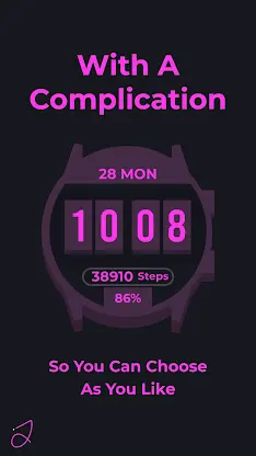 Simple Flip Watch Face screenshot 2