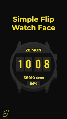 Simple Flip Watch Face screenshot 1