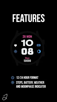 Simple Icons Watch Face screenshot 2