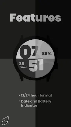 Simple Moved Watch Face screenshot 2