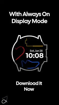Simple Outlined Watch Face screenshot 4