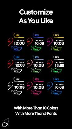 Simple Outlined Watch Face screenshot 3