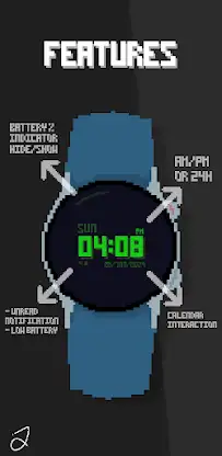 Simple Pixel Art Watch Face screenshot 2