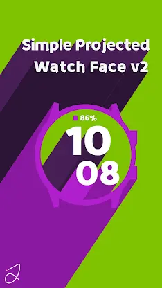 Simple Projected Watch Face v2 screenshot 2
