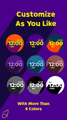 Simple Projected Watch Face screenshot 3