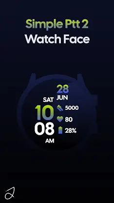 Simple Ptt 2 Watch Face screenshot 1