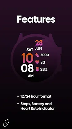 Simple Ptt 2 Watch Face screenshot 2