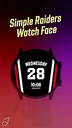 Simple Raiders Watch Face screenshot 2