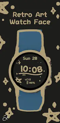 Retro Art Watch Face screenshot 1