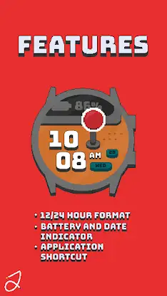 Simple Retro Watch Face screenshot 2